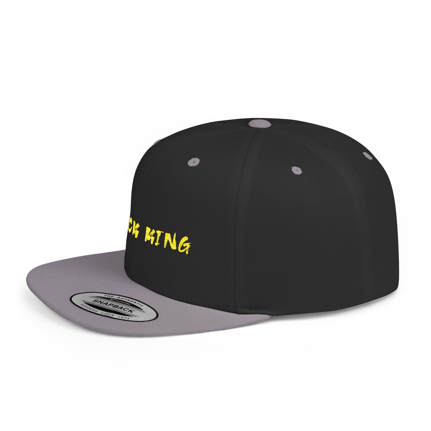 Black King Snapback Cap