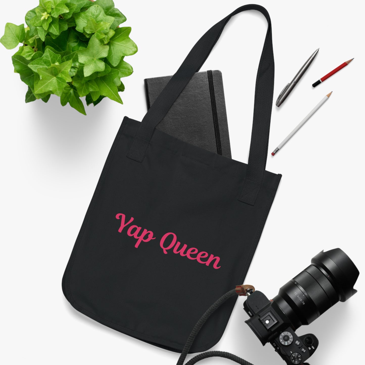 Yap Queen 100% Certified Organic Cotton Fabric Tote Bag