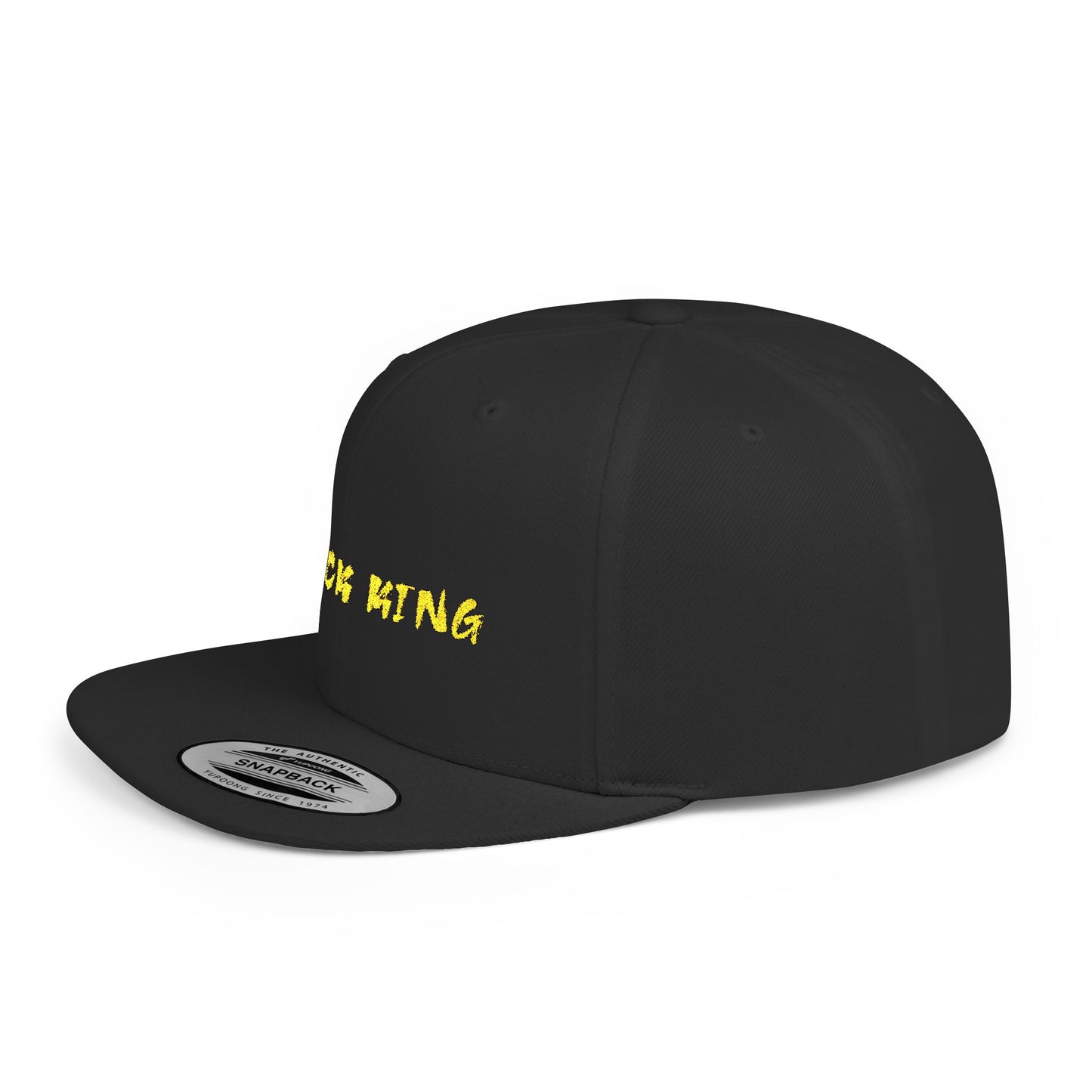 Black King Snapback Cap