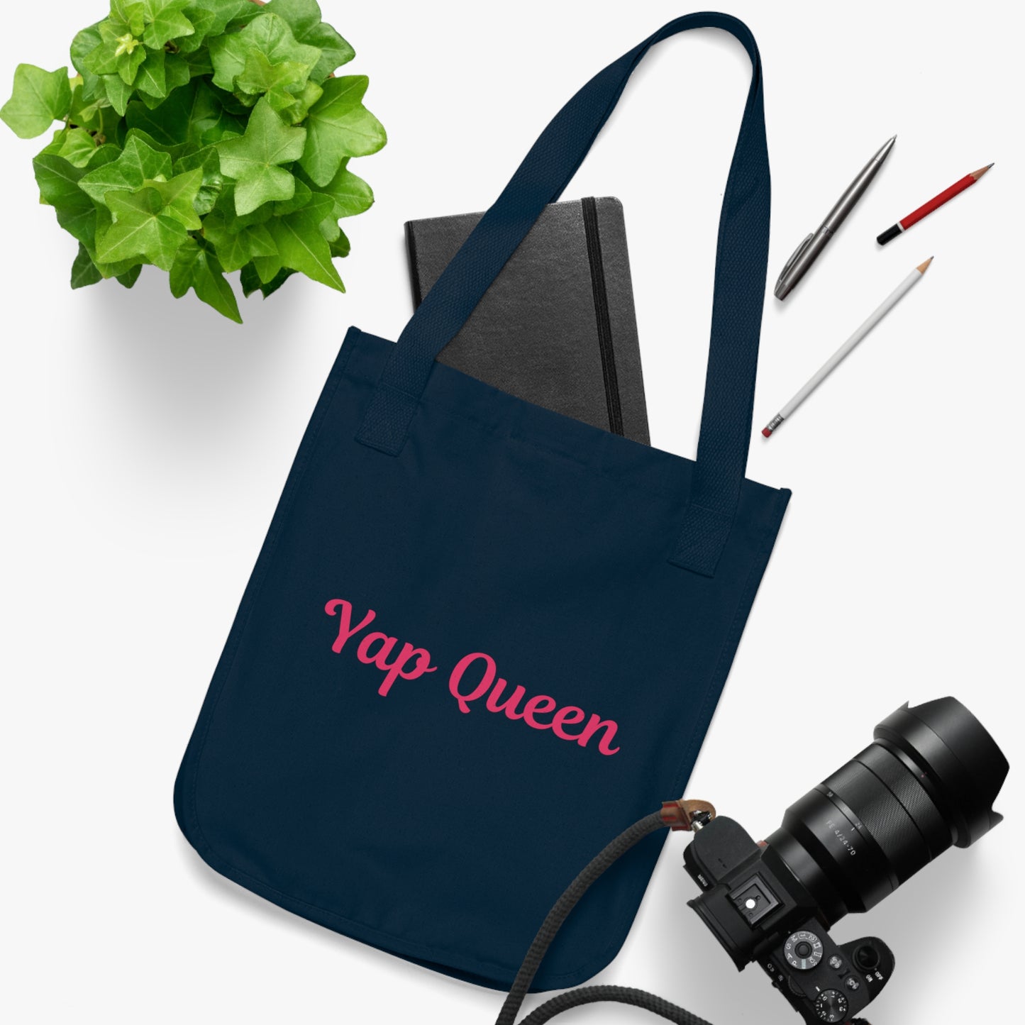 Yap Queen 100% Certified Organic Cotton Fabric Tote Bag