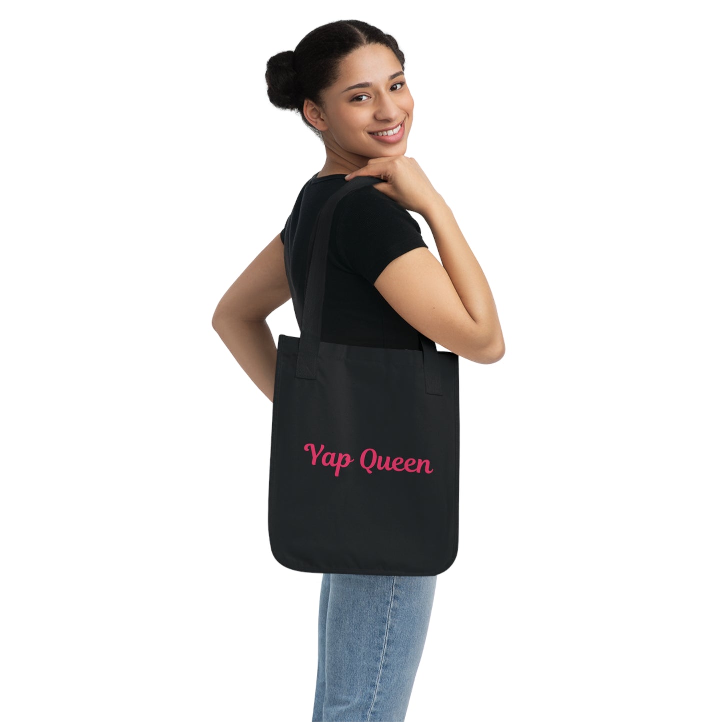 Yap Queen 100% Certified Organic Cotton Fabric Tote Bag