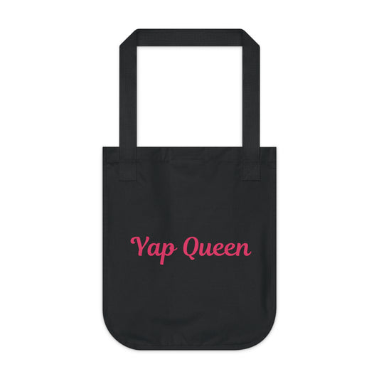 Yap Queen 100% Certified Organic Cotton Fabric Tote Bag