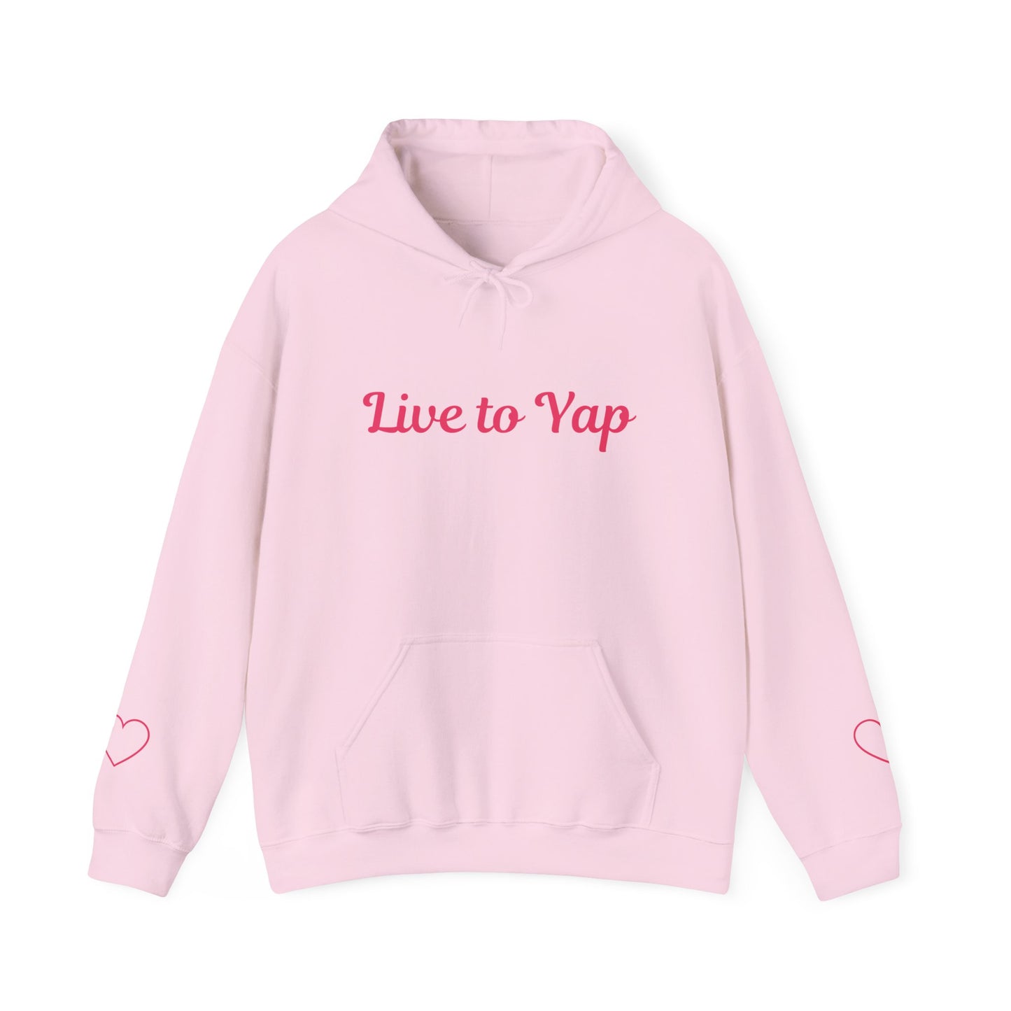 Live to Yap Women's Hoodie, 50% cotton and 50% polyester,  Ethically made